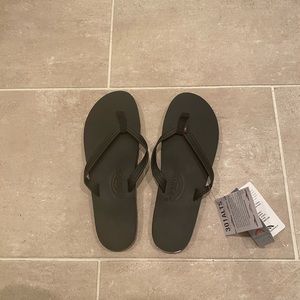 Brand new black rainbow sandals